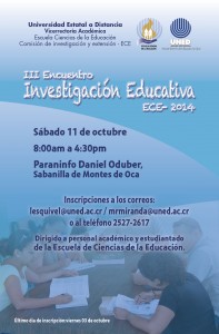 Invitacion III Encuentro investigacion educativa
